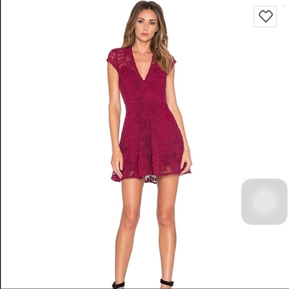 For love and lemons deep v dress