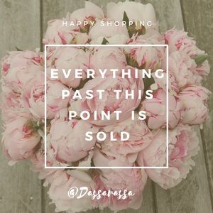Sold past this point ➡️