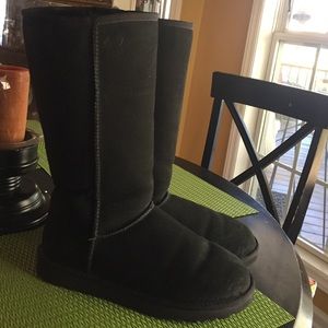Black, Tall uggs, Size 9, Women's