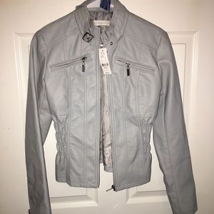 Ny&c leather jacket. Between baby blue and gray.