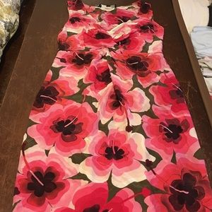 Pink multi floral dress