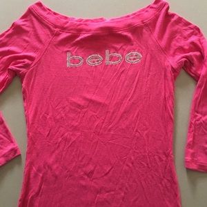 NEW WITHOUT TAGS pink BeBe shirt