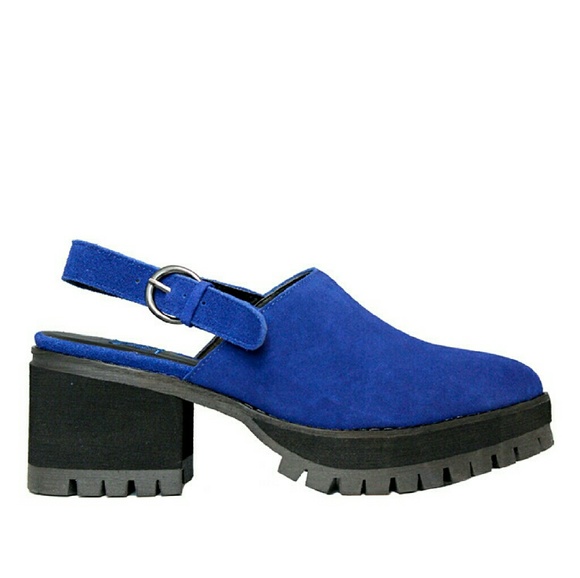 YRU Blue Suede Wolfii shoes