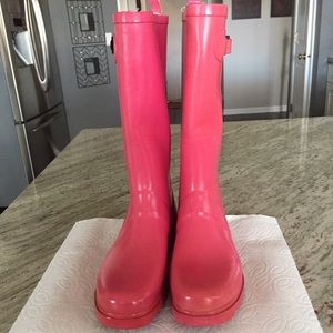 Pink Rain boots (wellies)
