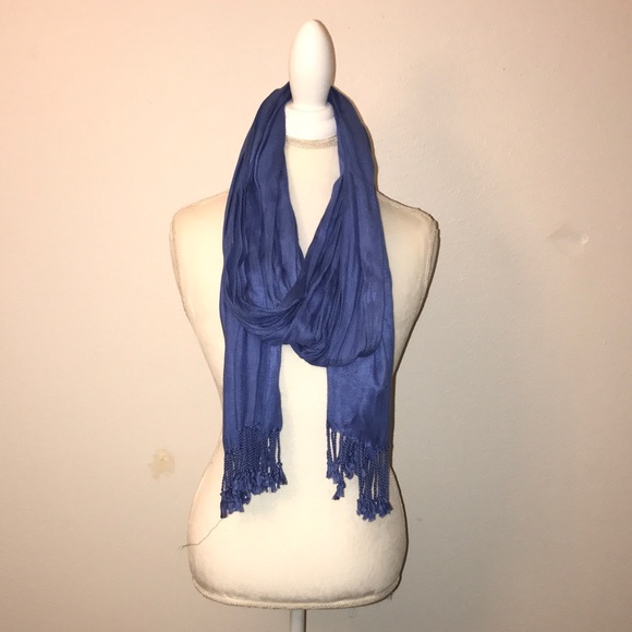 Blue Wrap Scarf