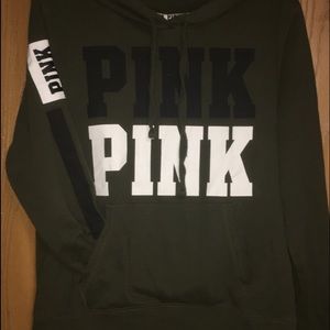 VS PINK OLIVE GREEN PULLOVER