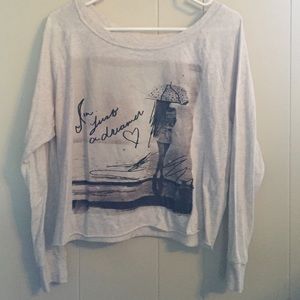 Long sleeve dreamer crop top