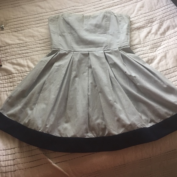 Strapless flare dress