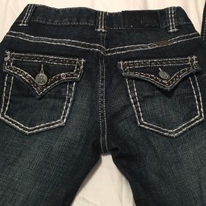 Rock and roll cowgirl jeans. Size 25/34. EUC