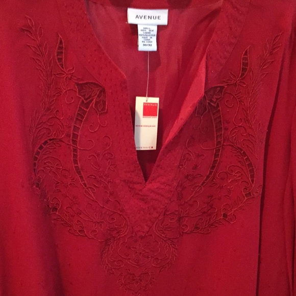 Blouse - Red - Beaded 30-32 - Picture 2 of 4