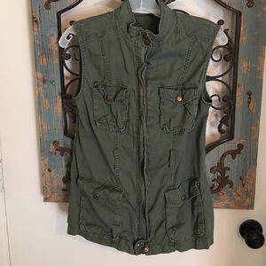 Cute Army Green Vest
