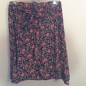 Floral wrap around skirt