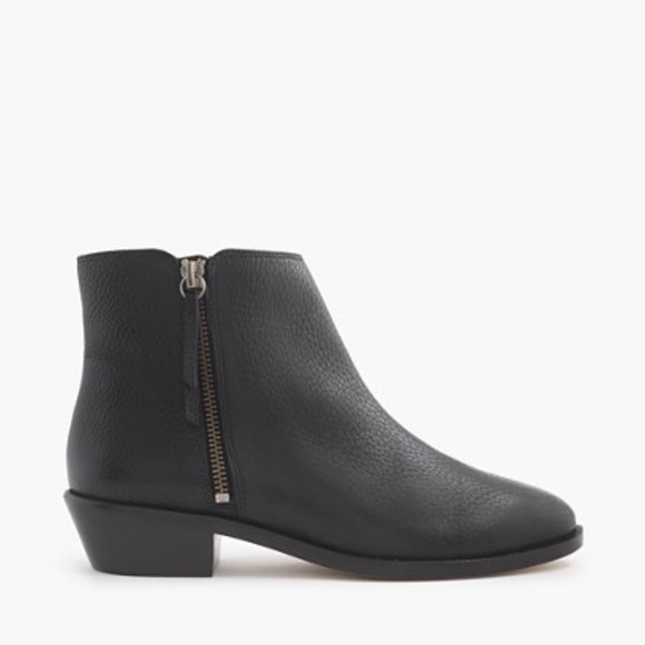 J. Crew Shoes - Price Cut ✂️ J.Crew Black Tumbled Leather Booties