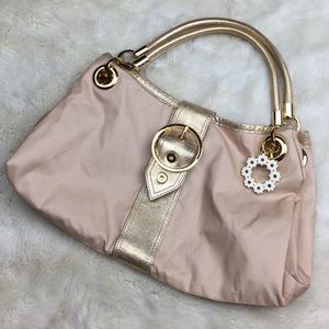 Lesportsac The valley OC handbag with gold trim.