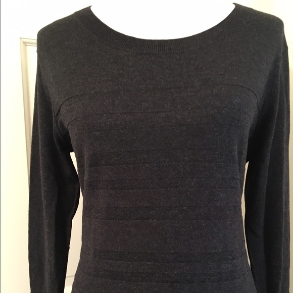 Shadow Stripe Merino Wool Dress NWT - Picture 3 of 4