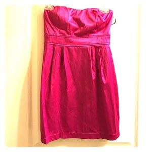 Pink strapless dress