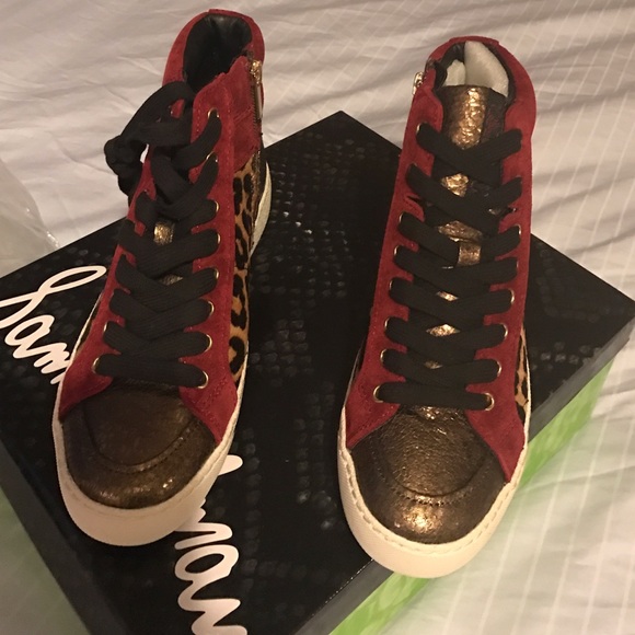 Brand new Sam Edelman high top sneakers.