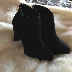 Kirra black suede booties