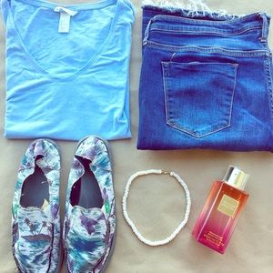 Mossimo flip flop flare jeans 18/34" mid rise