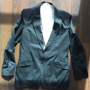 Rag & Bone Black Cotton Blazer