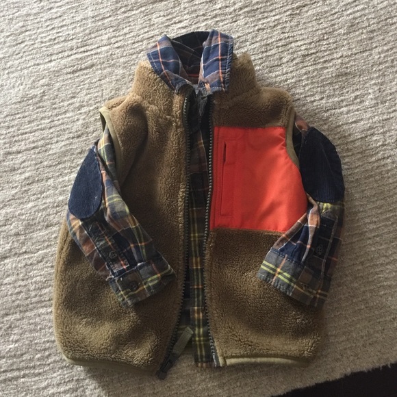 Carters button down shirt with vest.  Size 18m