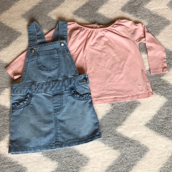 Other - Denim overall dress and top