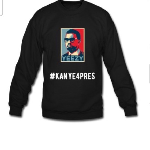 Custom made Kanye for president crewneck
