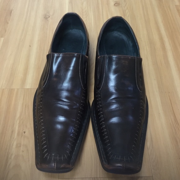 Men's Aldo shoes. Dark brown, size 43