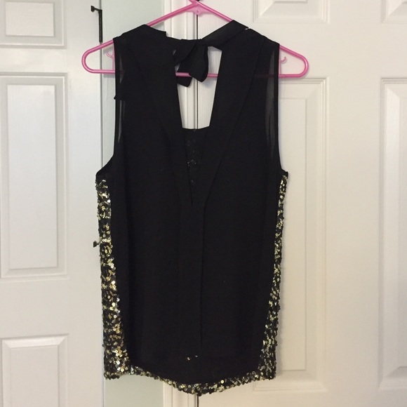 Black and Gold sequin blouse - Picture 2 of 2