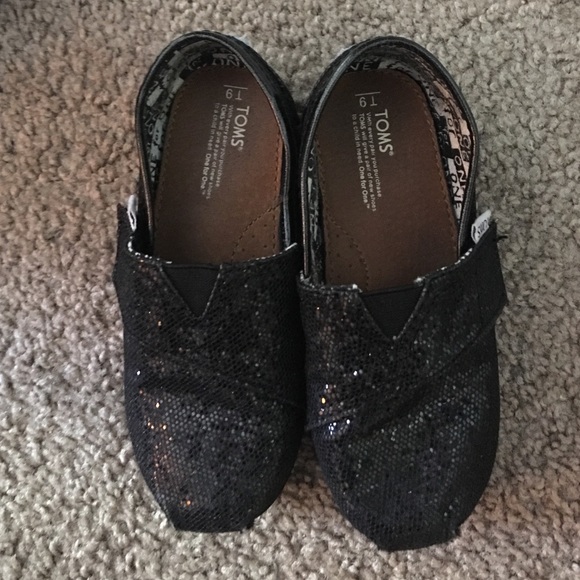Black Sparkle TOMS