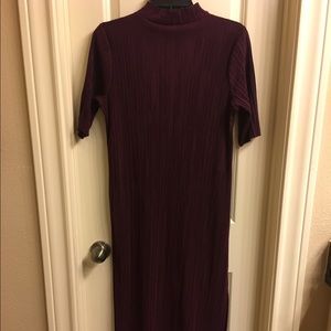 Never Worn Burgundy Dress With Slits on Sides