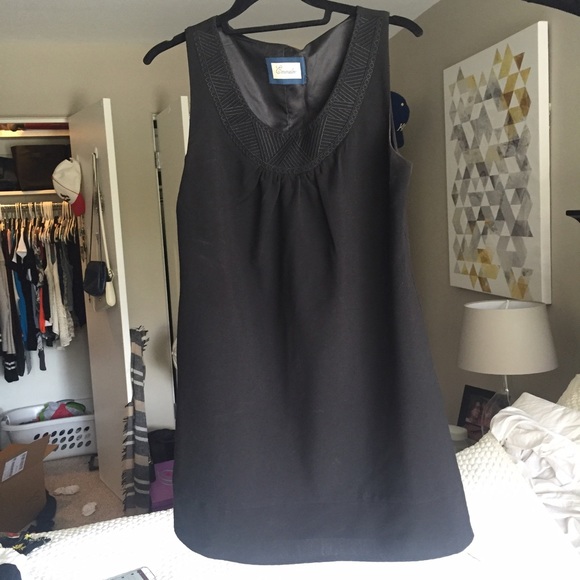 Black work dress with pockets