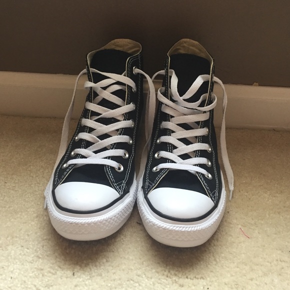 high top black converse