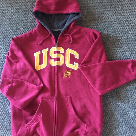 Roomy zip front USC sweatshirt. Tags M/M Pro Edge
