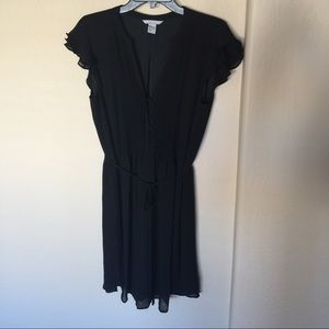 H&M flirty plus size black dress