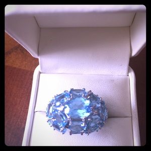 Gem Insider 19.16tcw topaz sterling silver ring