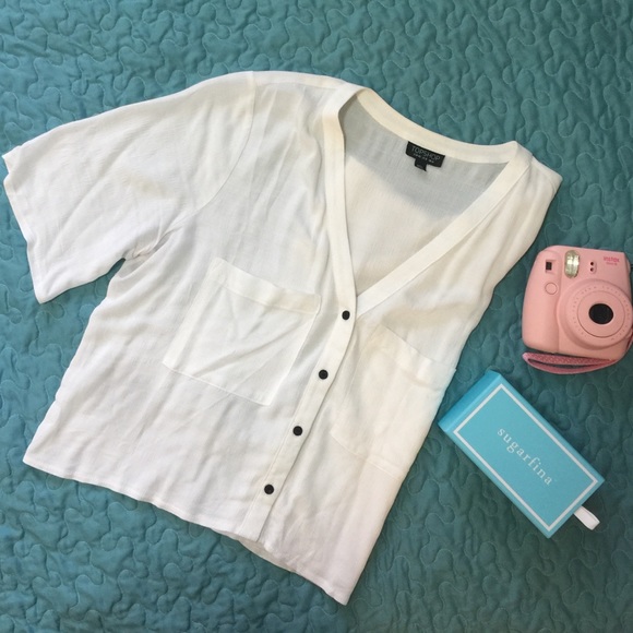 Topshop HOLLY blouse in white