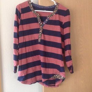 Striped knit top