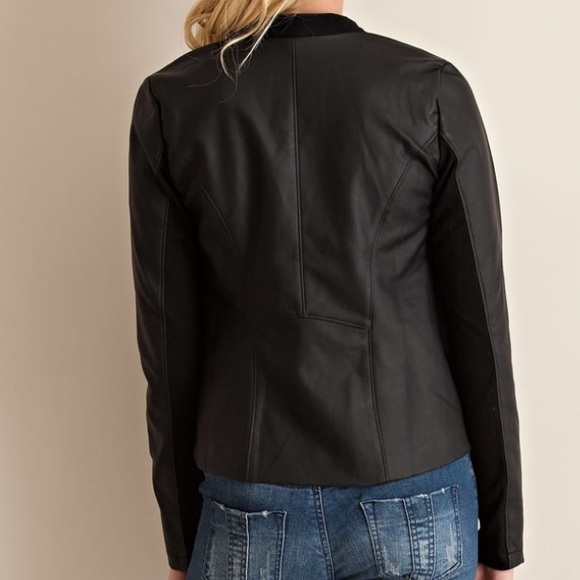 Black Draped Blazer - Picture 4 of 4