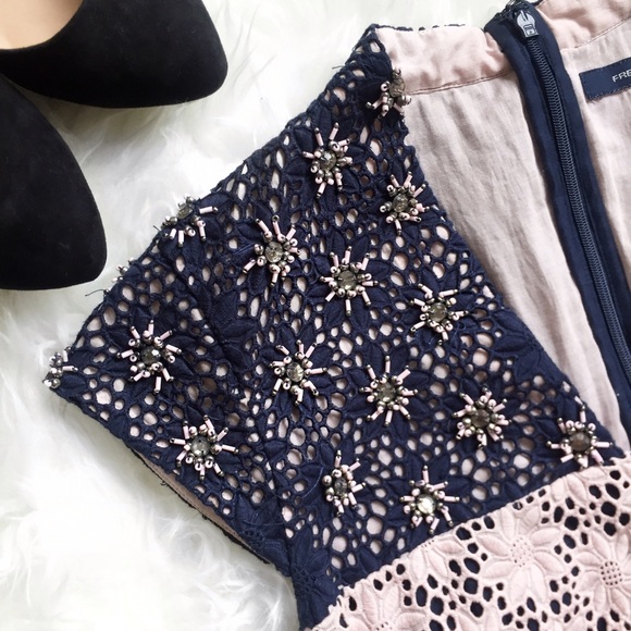 French Connection Dresses & Skirts - French Connection Florence Beading Shift Dress