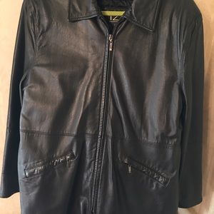 Izzi Leather Jacket 3/4 length size large