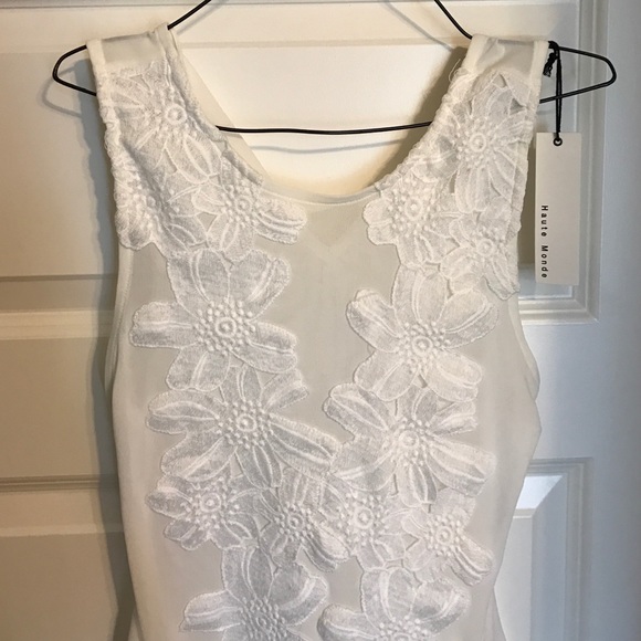 White sheer body suit