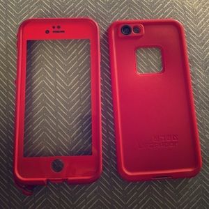 Lifeproof phone case in red for iPhone 6/6s