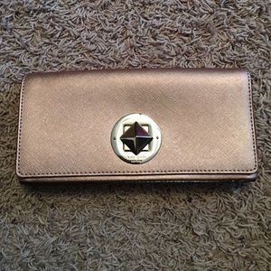 Kate Spade Rose Gold Clutch