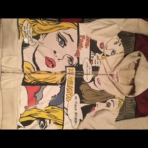 Exclusive True religion hooded zip up sweatshirt.