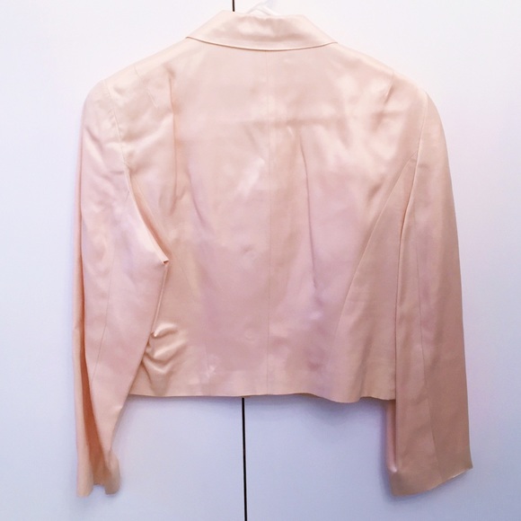 Faux Raw Silk Blazer Made In France - Picture 2 of 5