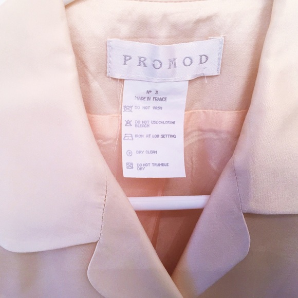 Faux Raw Silk Blazer Made In France - Picture 3 of 5