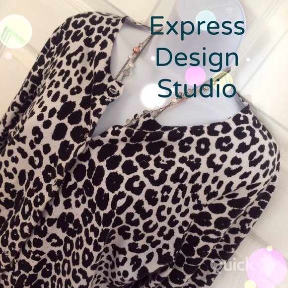 Sweaters - 3/4 Sleeve Cheetah Crop Cardi