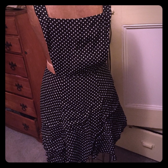 Rare Reformation polka dot pinafore / bib skirt S