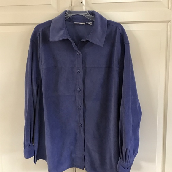 Suede feel blouse